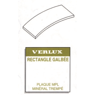 PLAQUE PLEXI RECTANGLE GALBÉE